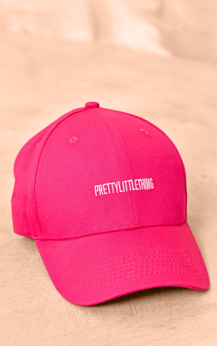 PRETTYLITTLETHING Hot Pink Logo Cap image 2