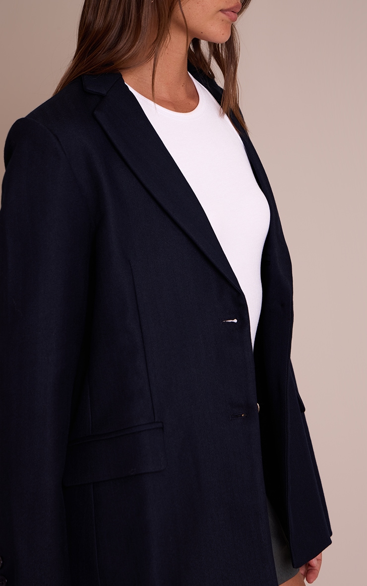 Navy Boyfriend Premium Blazer image 4