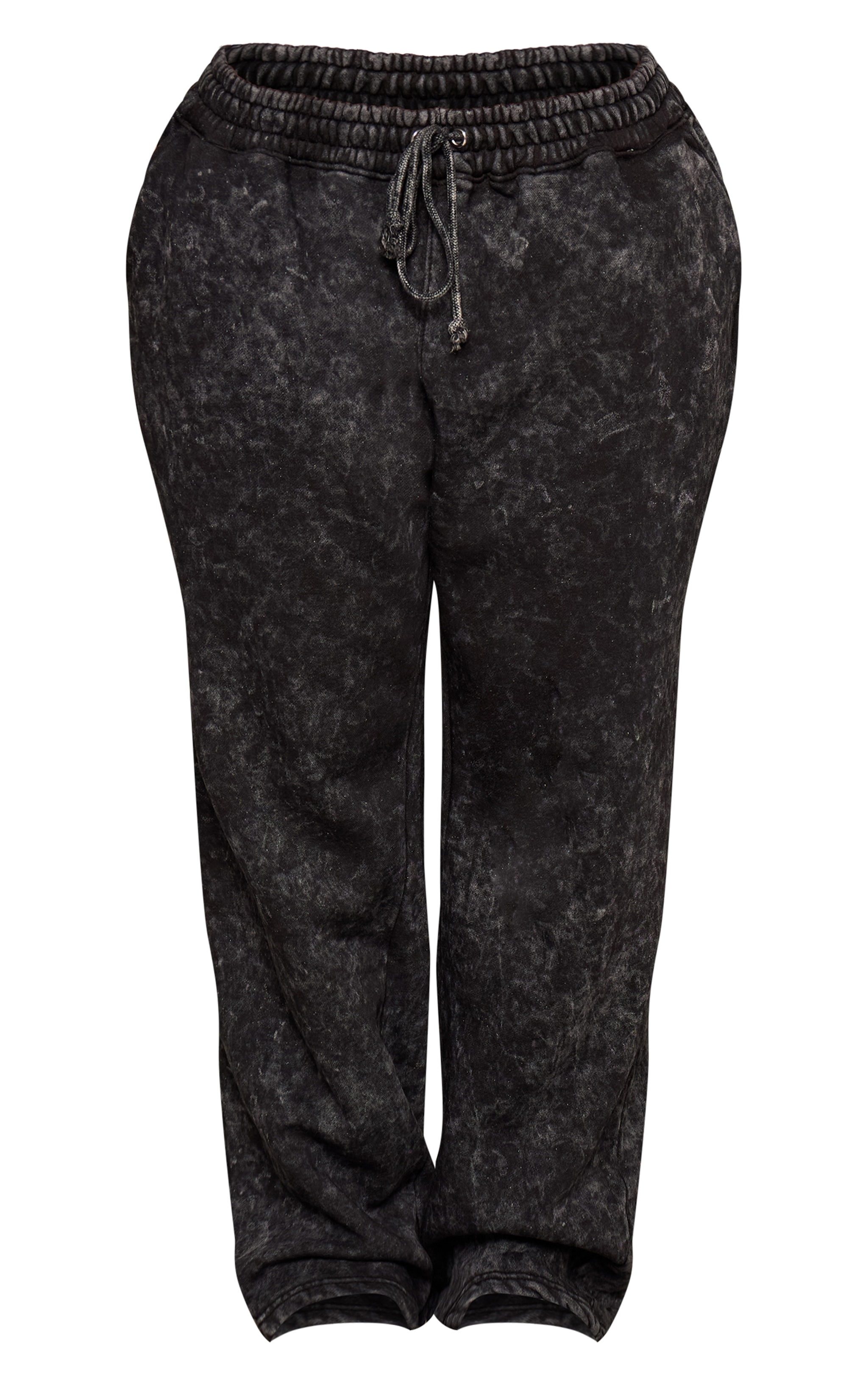 PRETTYLITTLETHING Shape Black Wide Leg Sweatpants image 5