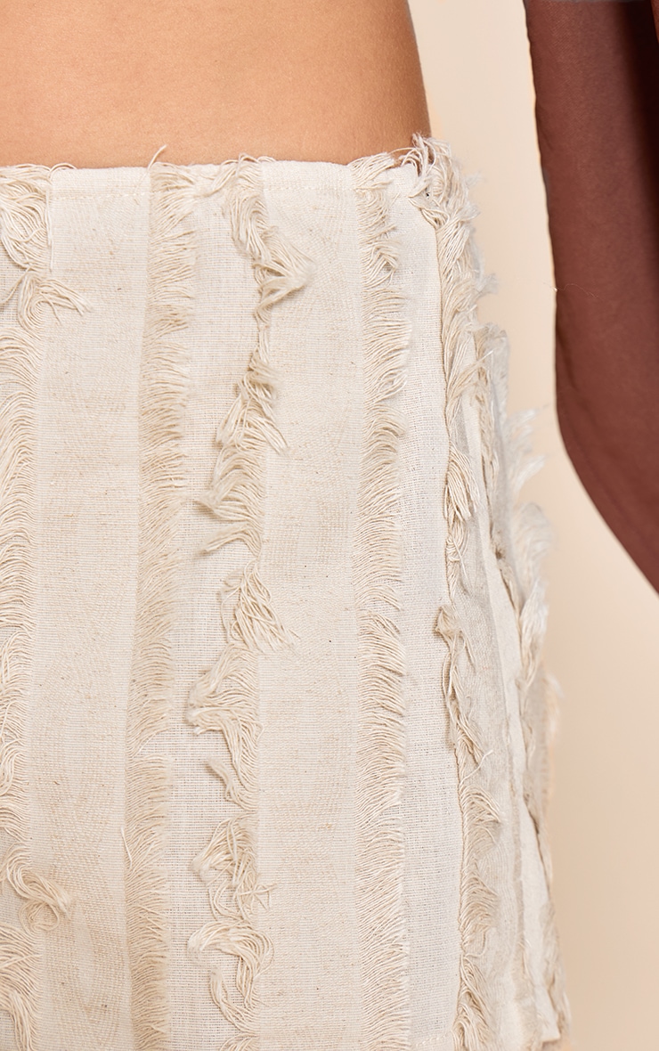 Stone Distressed Linen Hot Pants image 5