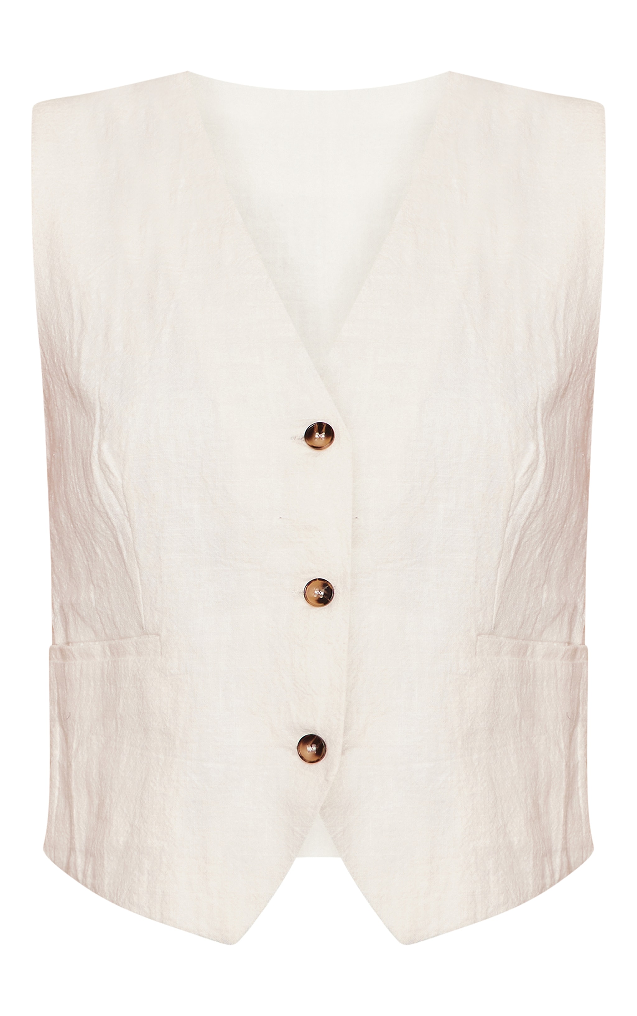 White Premium Tailored Waistcoat image 5