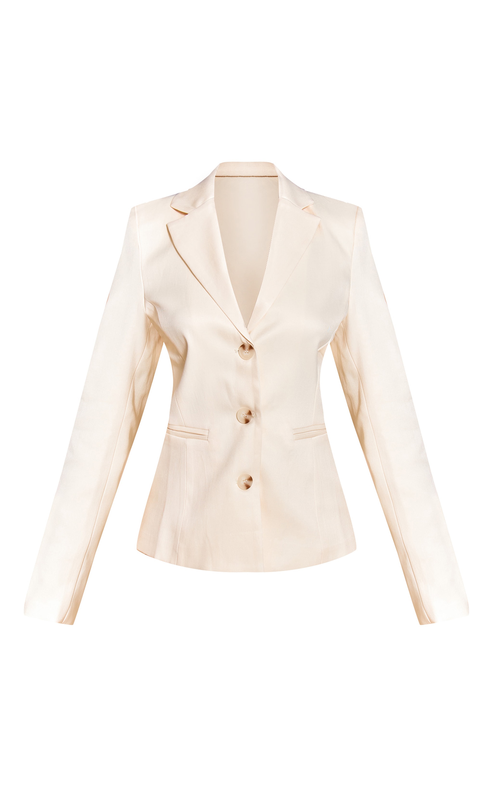 Petite Blazer crème au beurre à trois boutons image 5