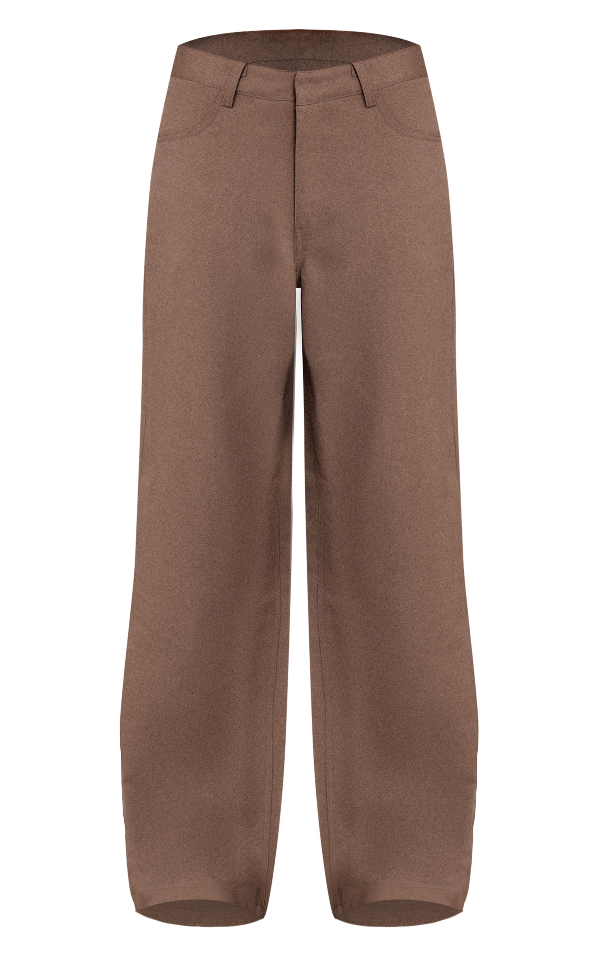 Grey Tailored Straight Leg Pants image 5