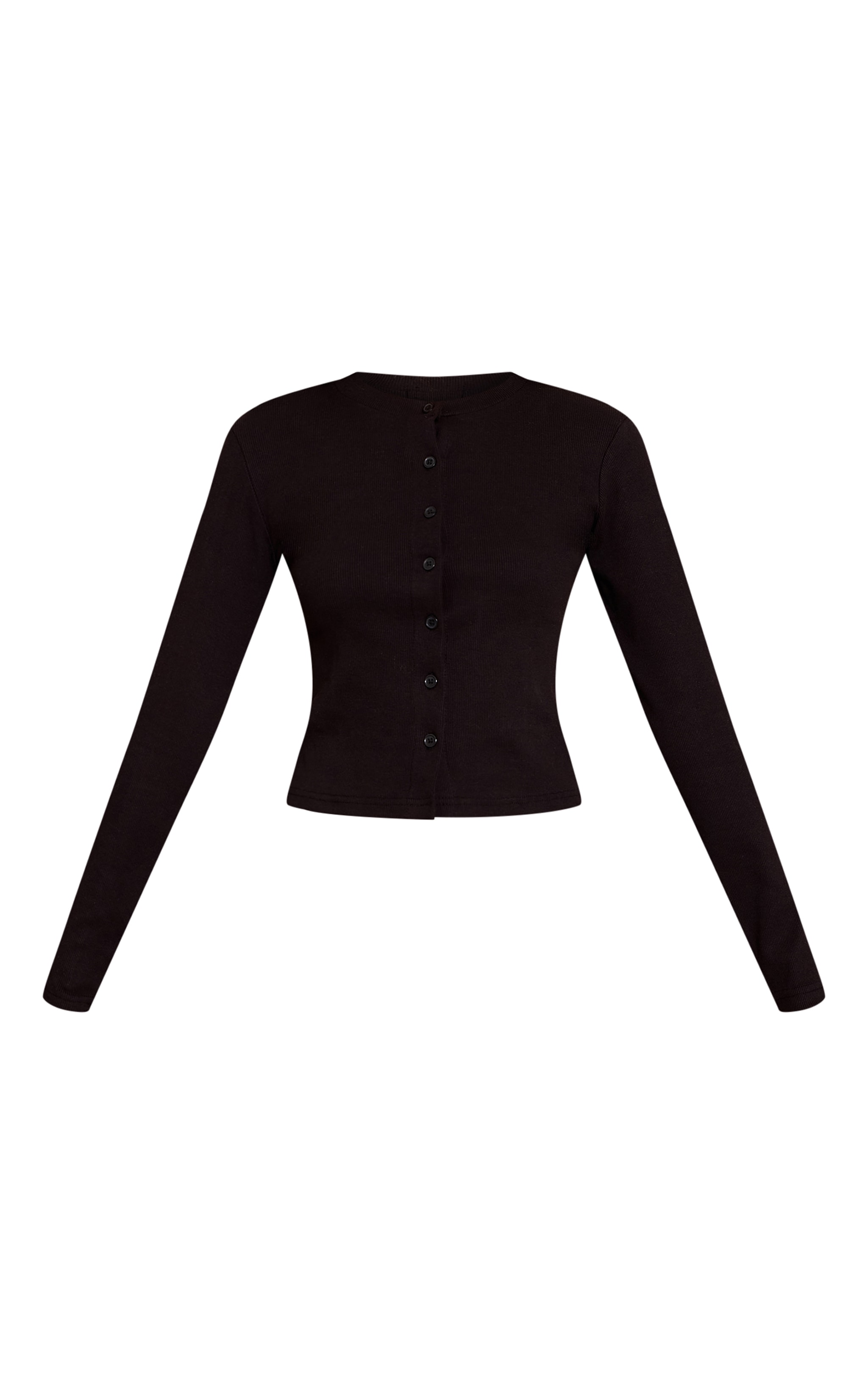 Black Button Up Pyjama Top image 5