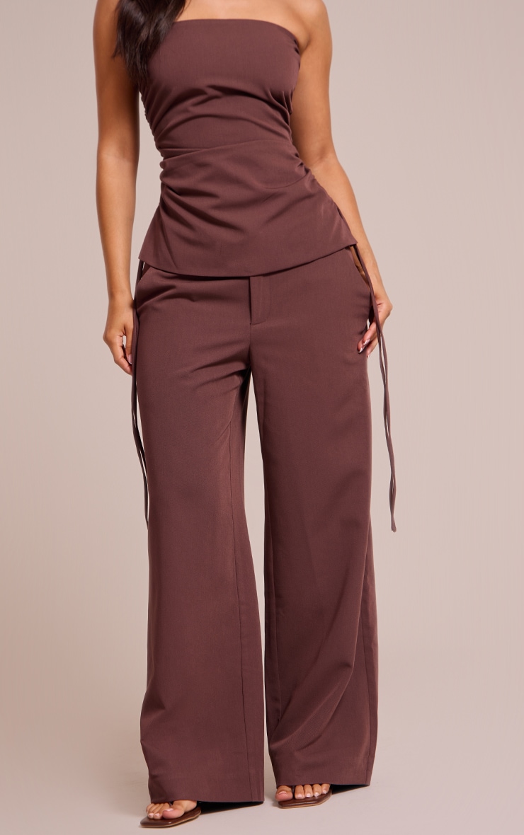 Petite Pantalon large chocolat image 2