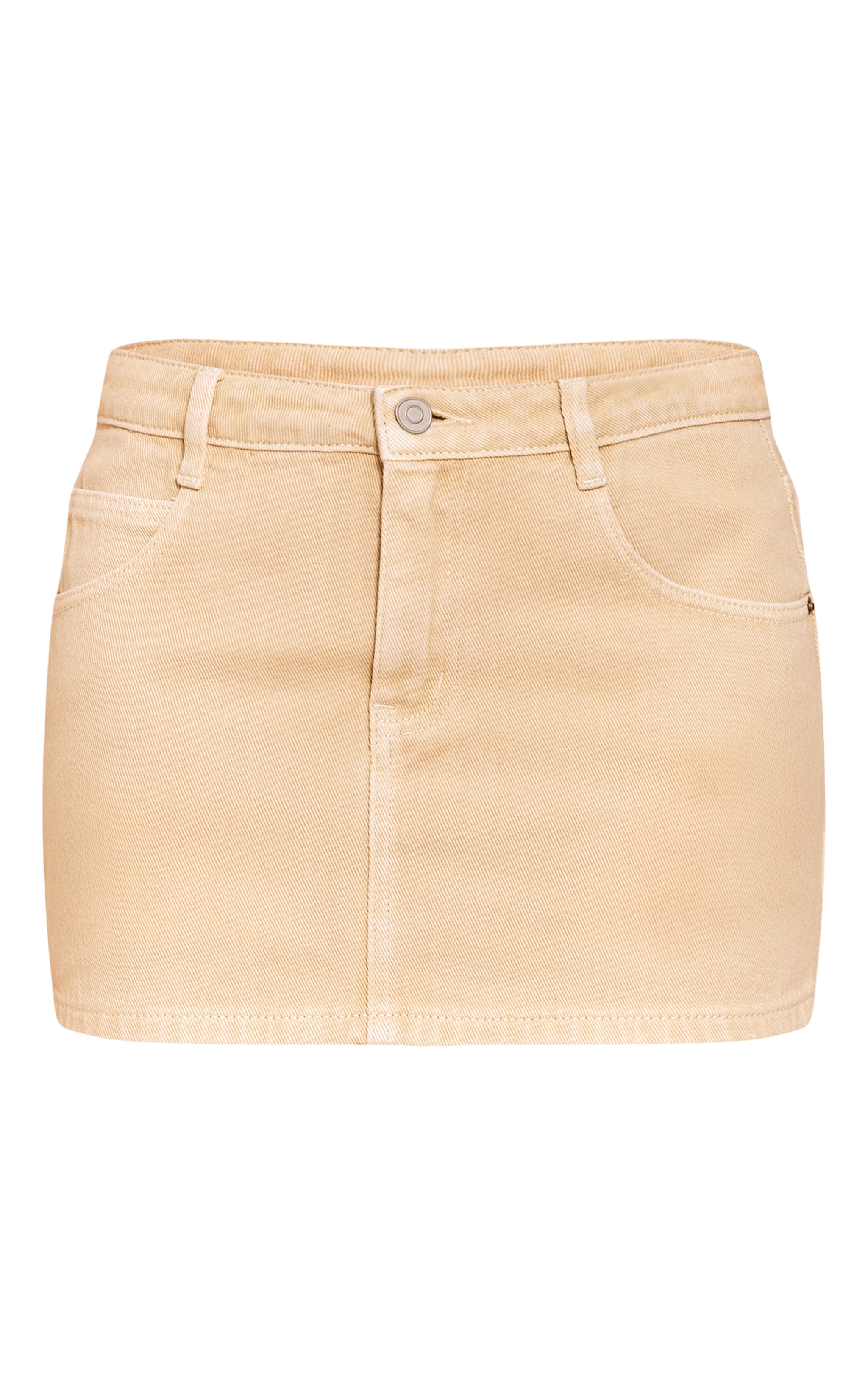 Buttercream Low Waist Denim Mini Skirt image 6
