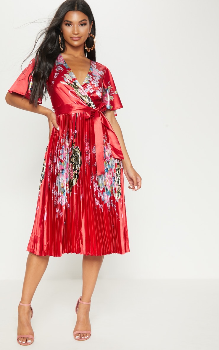 Satin Pleated Dresses