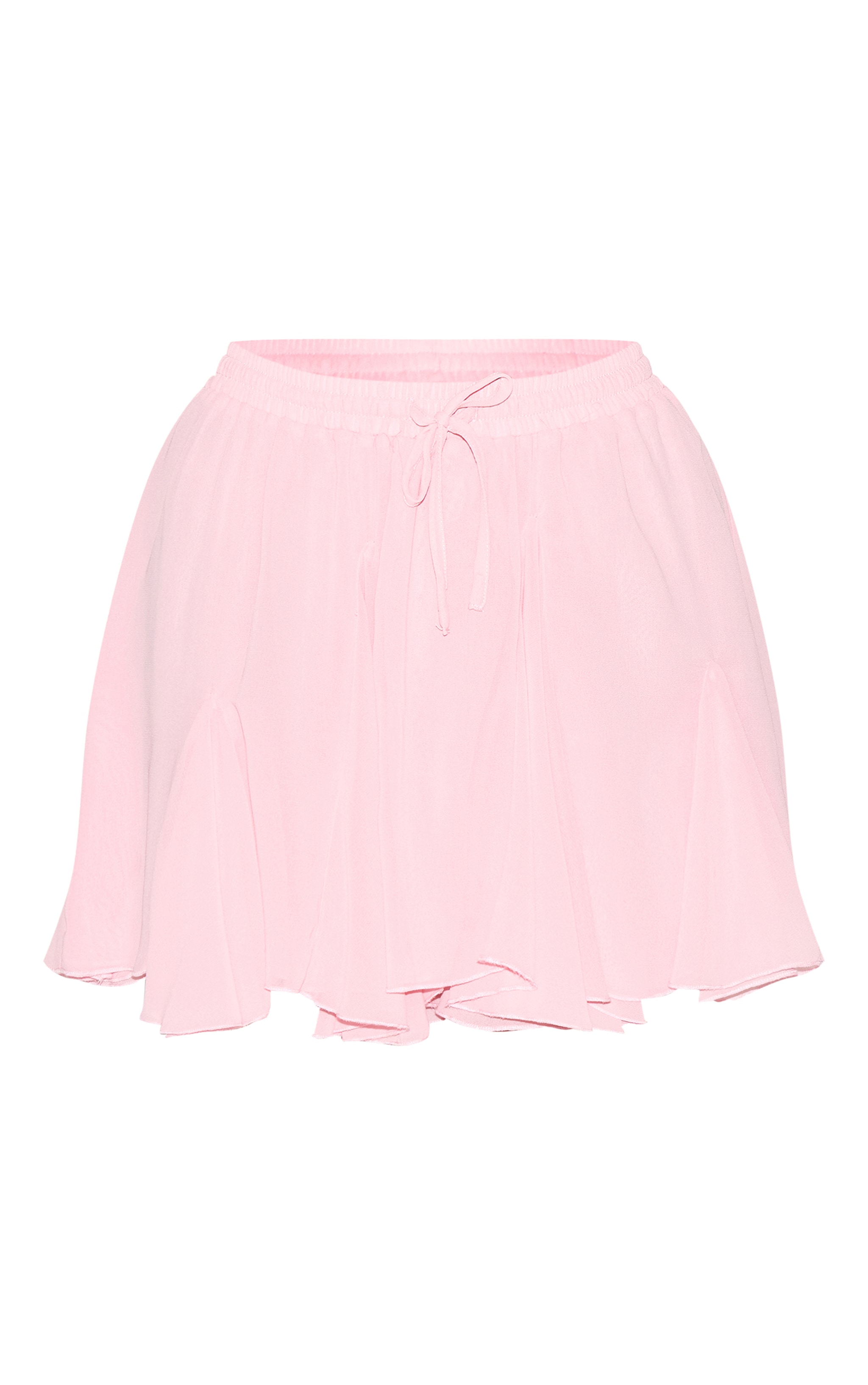 Candy Pink Chiffon Godet Floaty Mini Skirt image 6