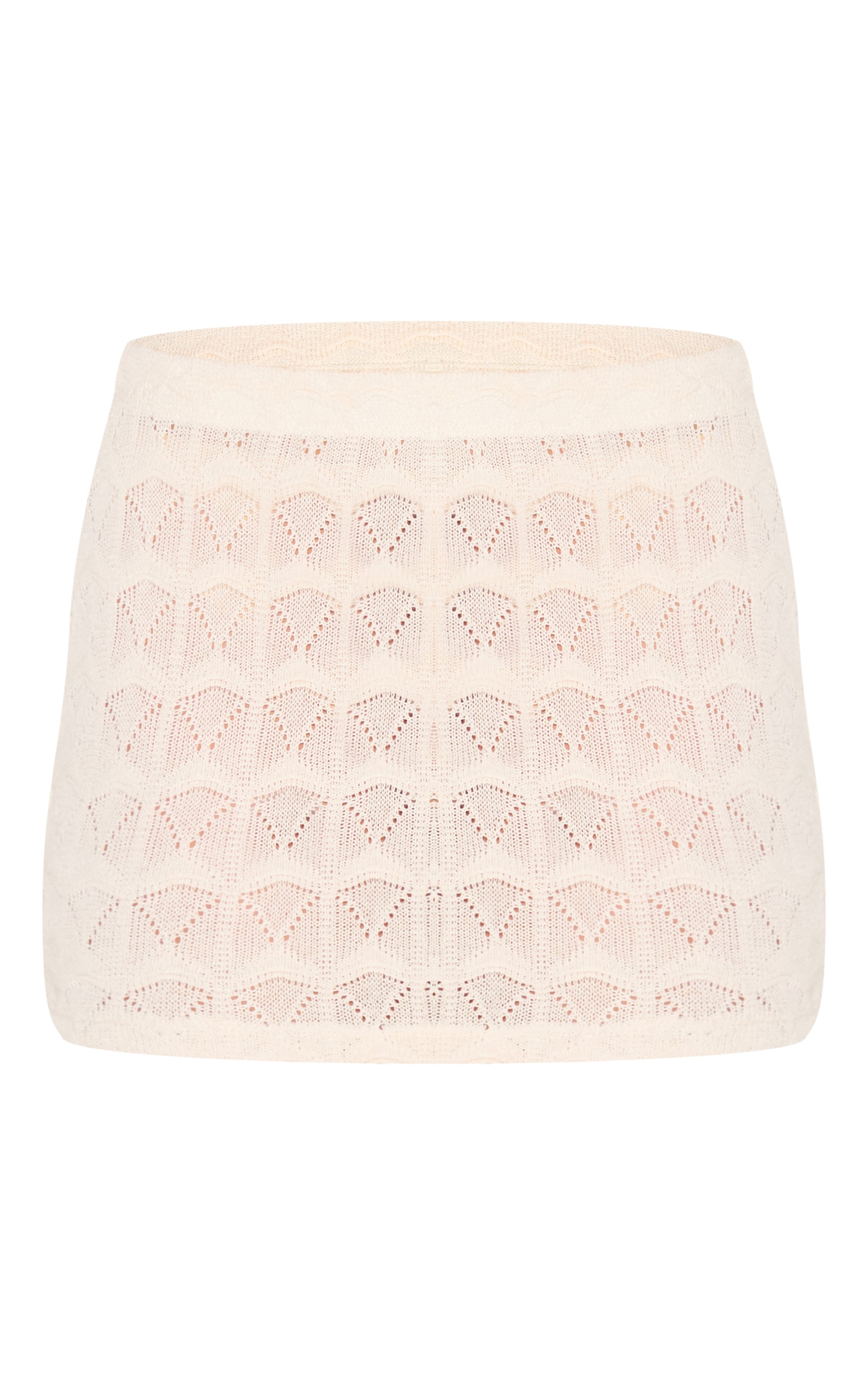 Almond Textured Mid Rise Mini Skirt image 6