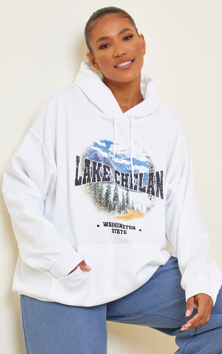 Cream Lake Chelan Printed Hoodie
