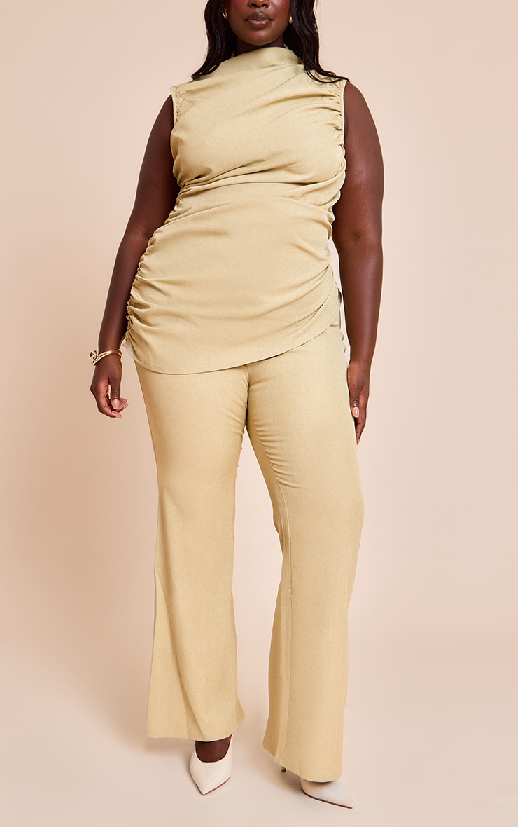 Plus Pantalon de tailleur droit vert image 2