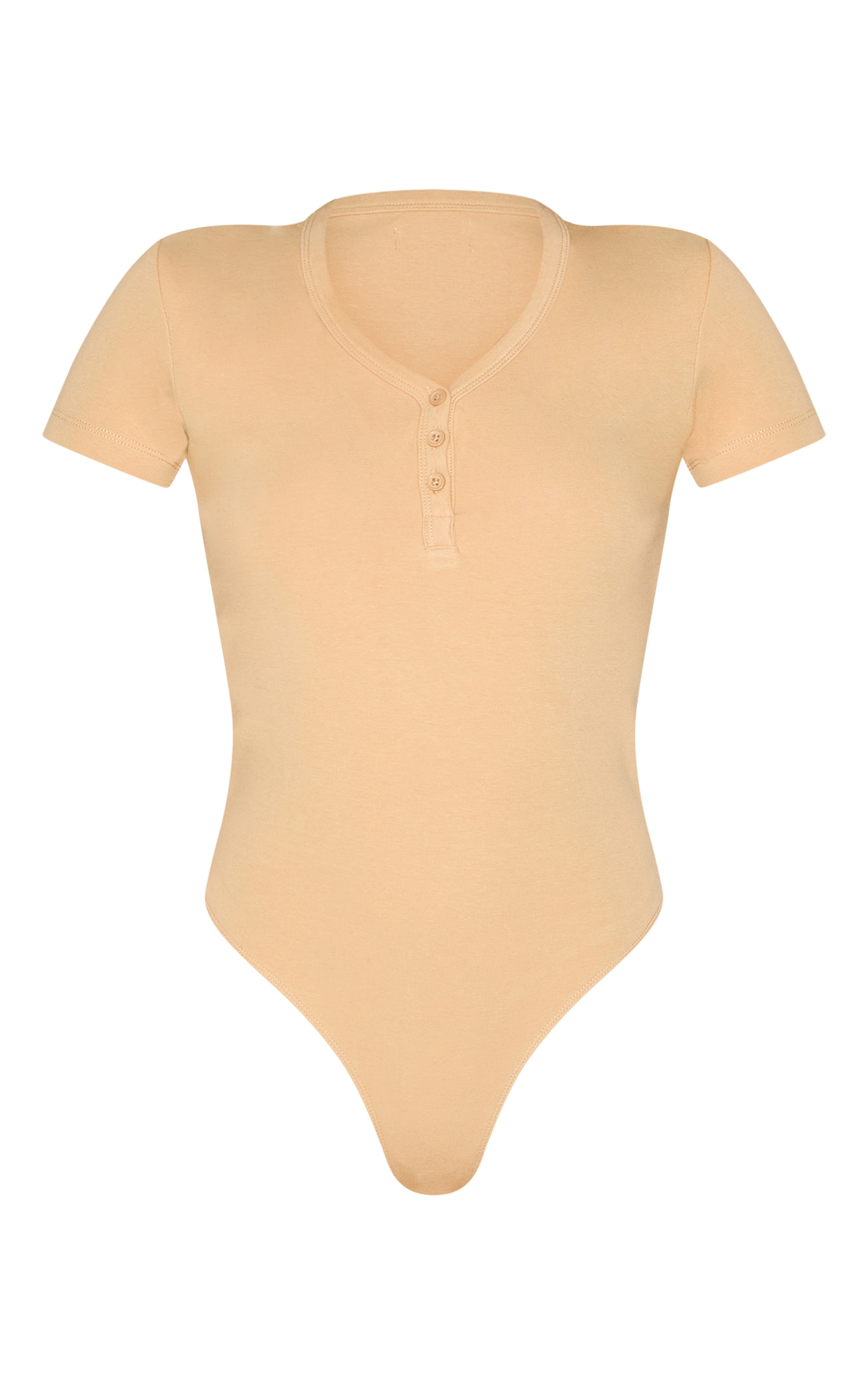 Body tissé deluxe gris pierre à manches courtes et boutons image 5