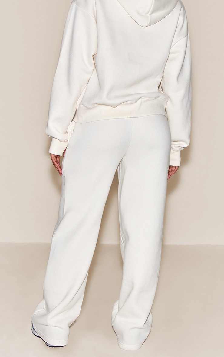 Cream Wide Leg Oversized Sweatpants image 3