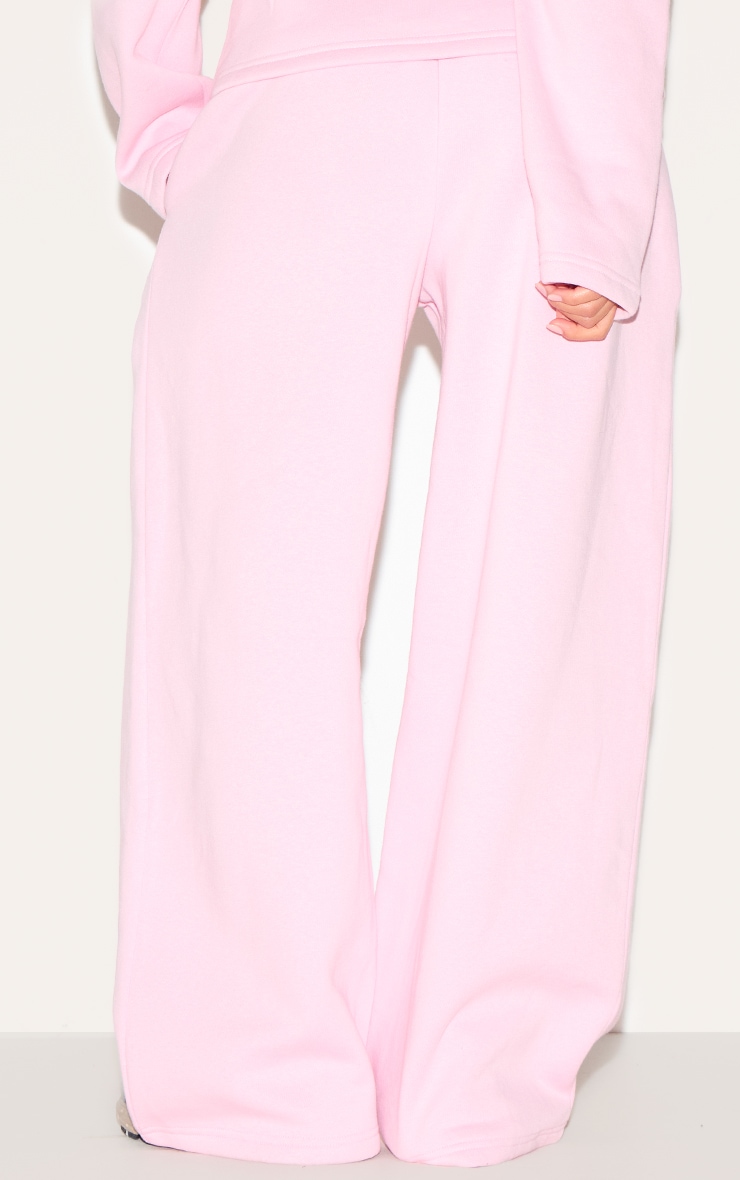 Petite Baby Pink Wide Leg Sweatpant image 3