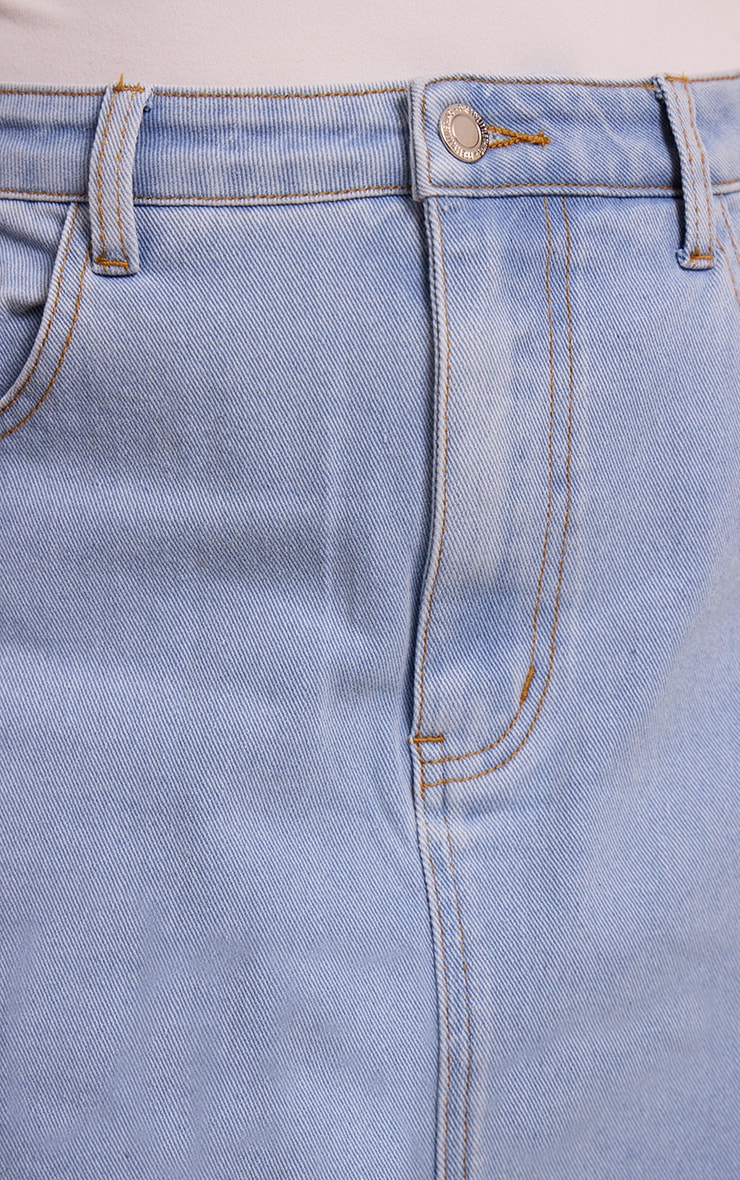 Shape Jupe longue droite en jean stretch bleu clair image 4