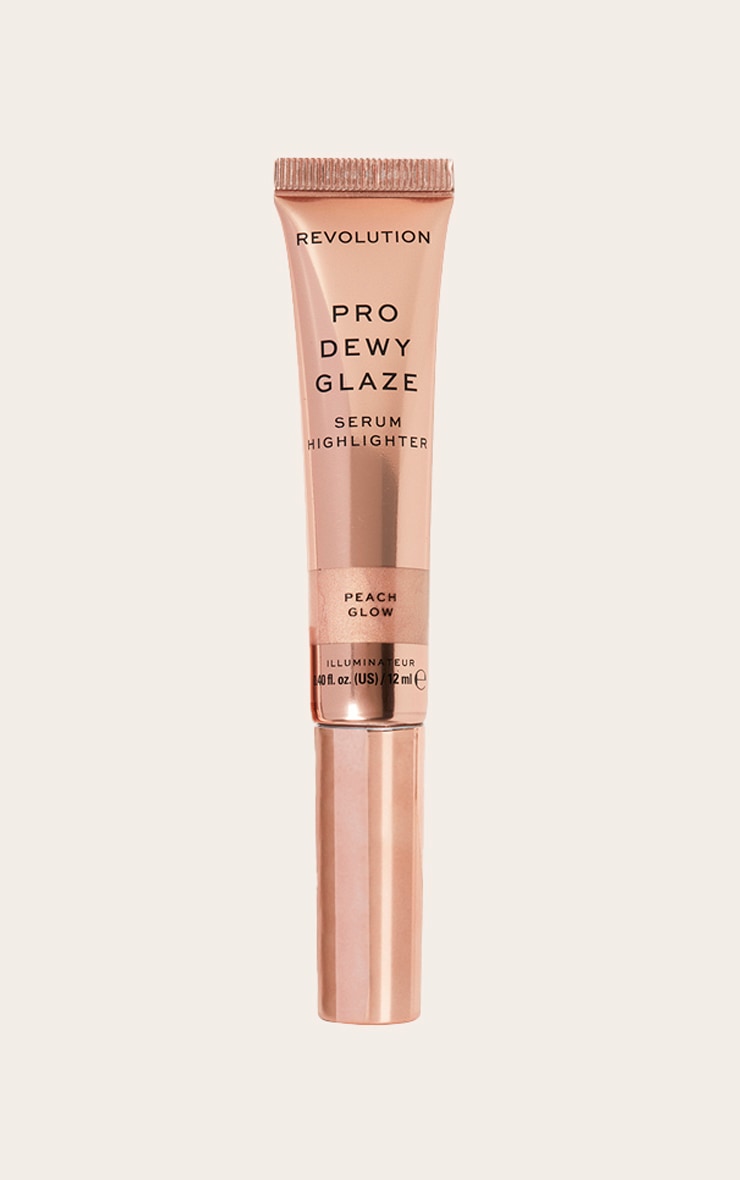 Revolution Pro Dewy Glaze Serum Highlighter Peach Glow image 1