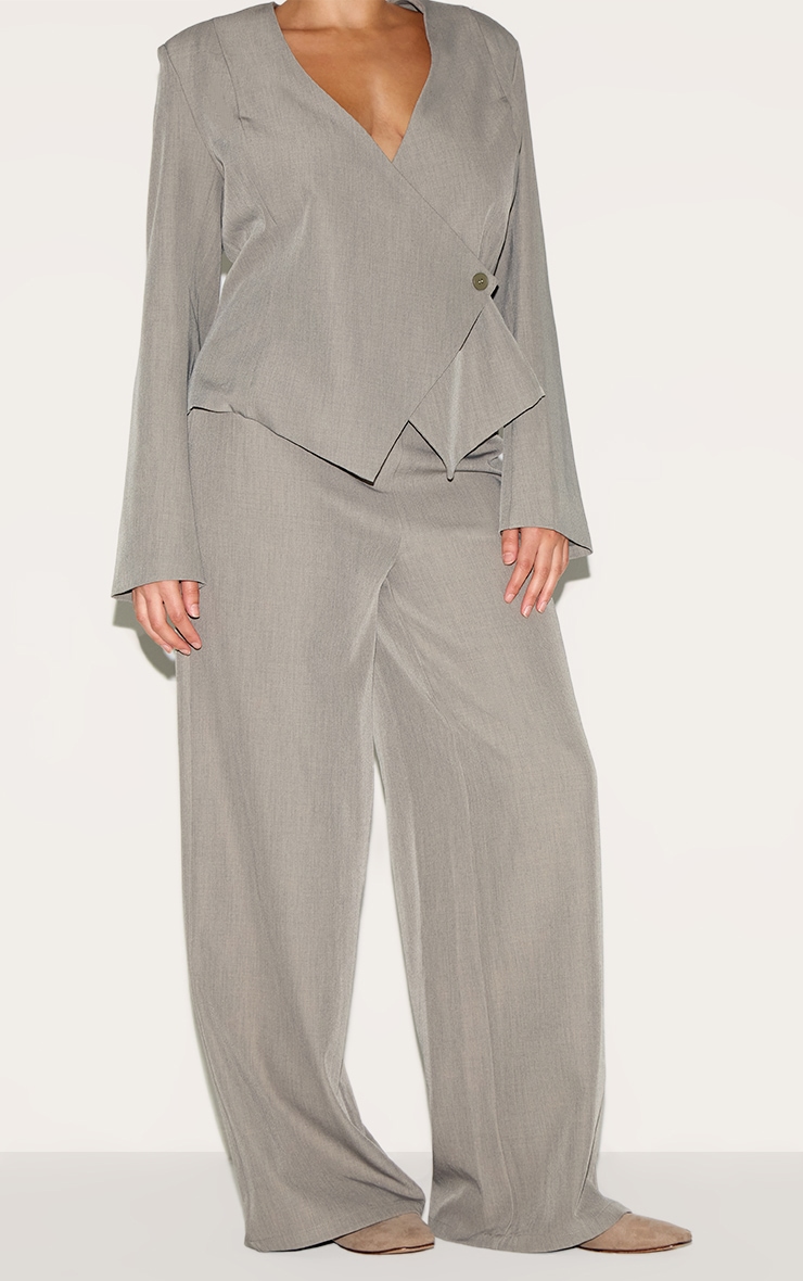 Plus Mushroom Wide Leg Tailored Woven Pants image 2