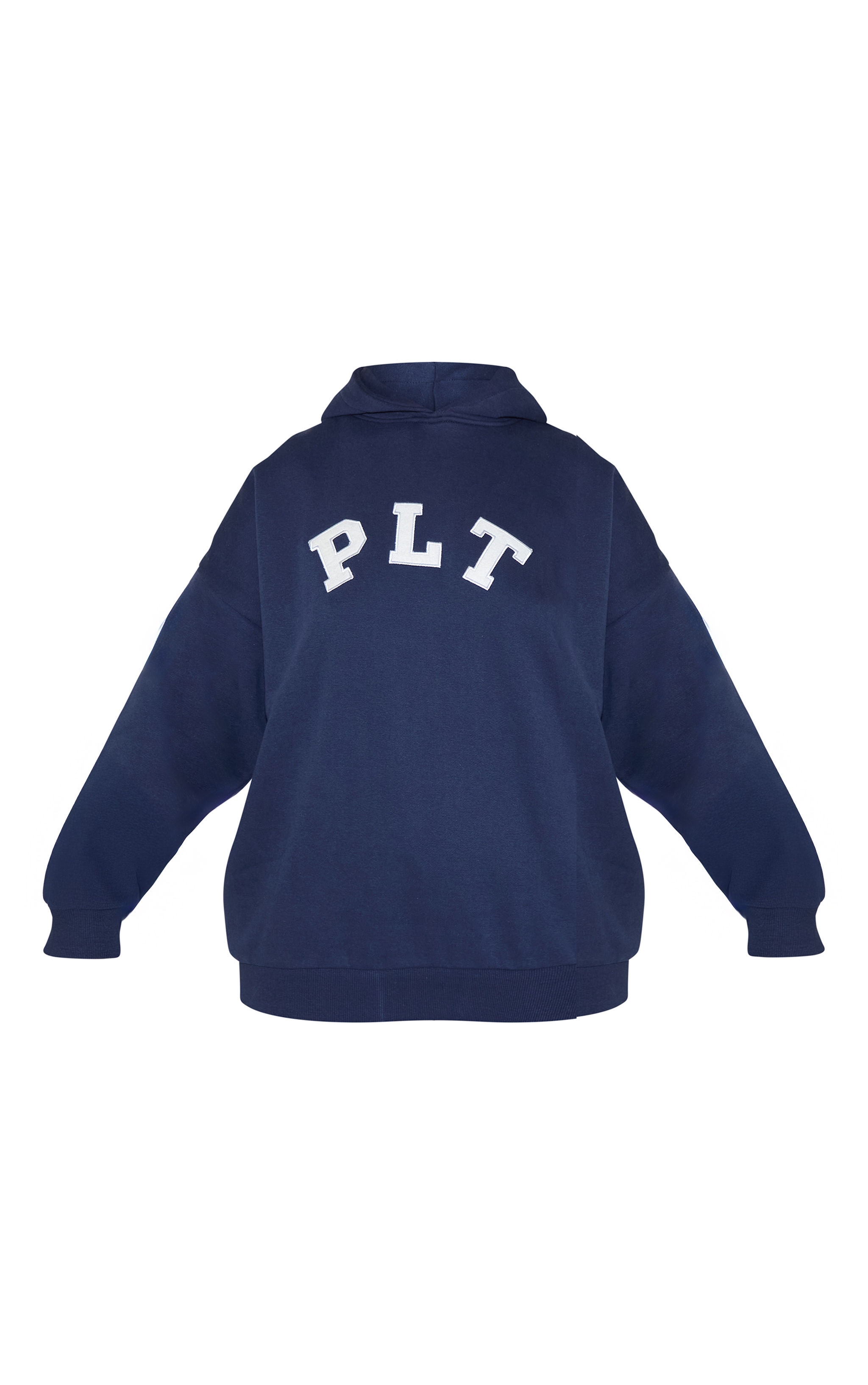 Hoodie oversize bleu à logo "PLT" image 5