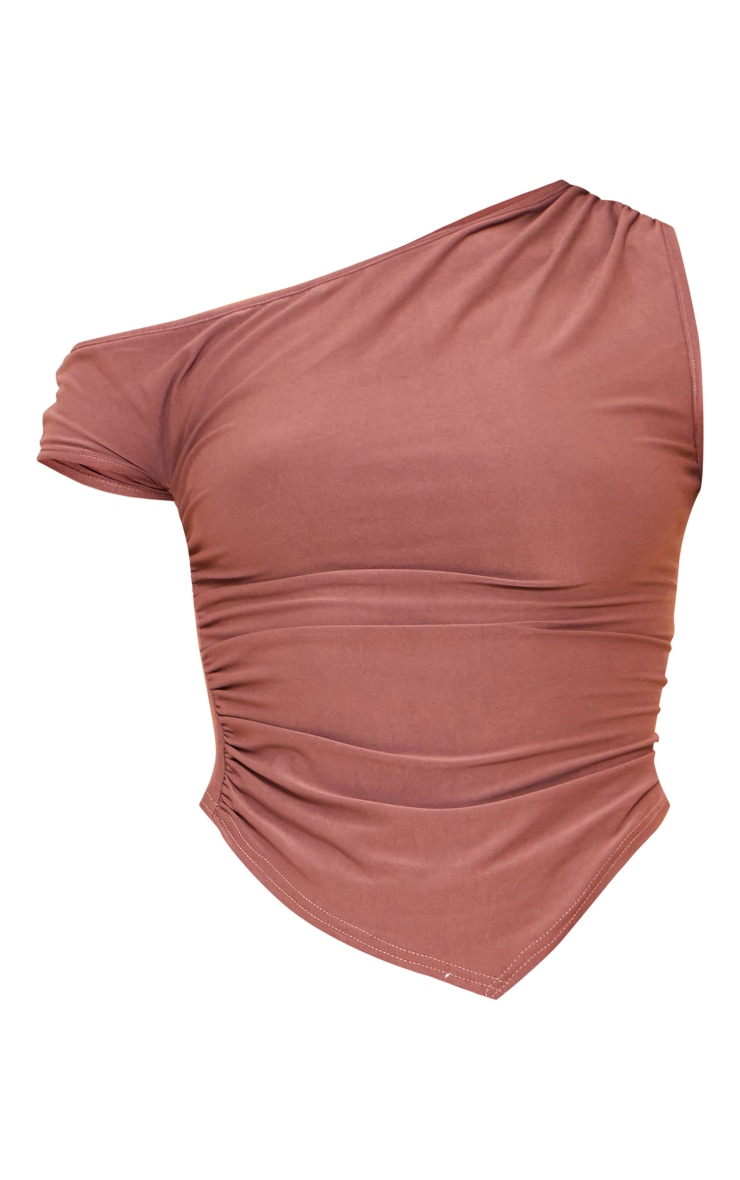 Mocha Soft Touch Sleeveless Asymmetric Hem Top image 5