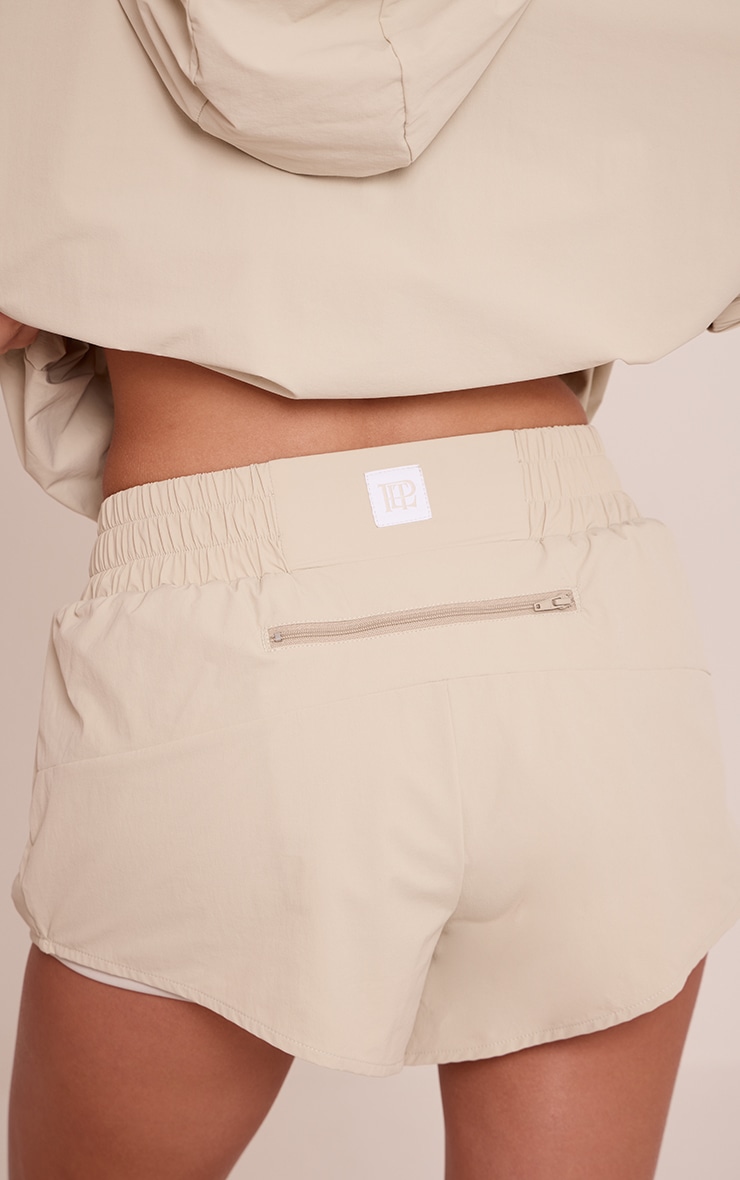 PLT Oatmeal Shell Runner Shorts image 3