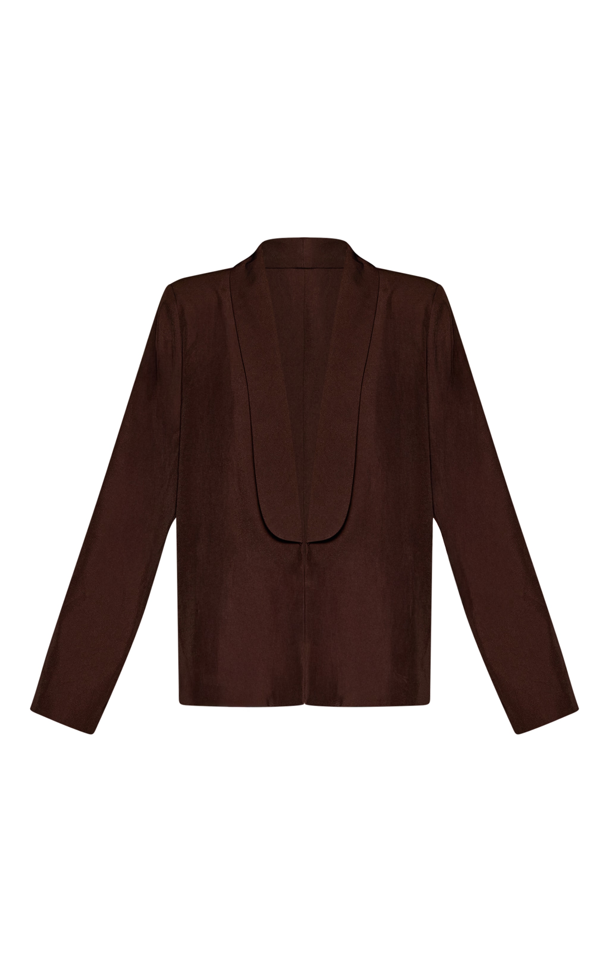 Dark Brown Tailored Longline Blazer image 5