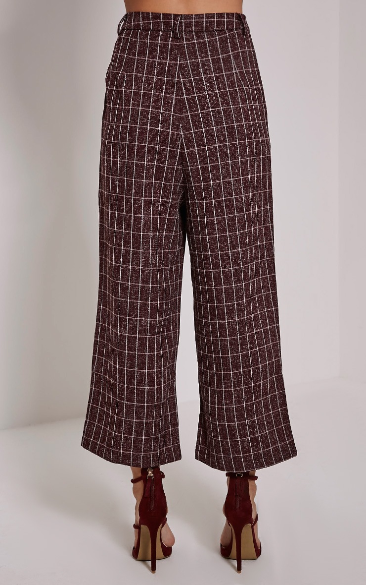 checked culottes