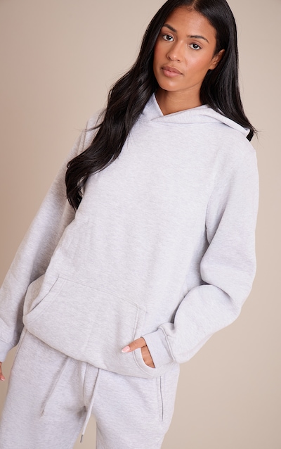 Tall Hoodie pullover oversize gris cendré