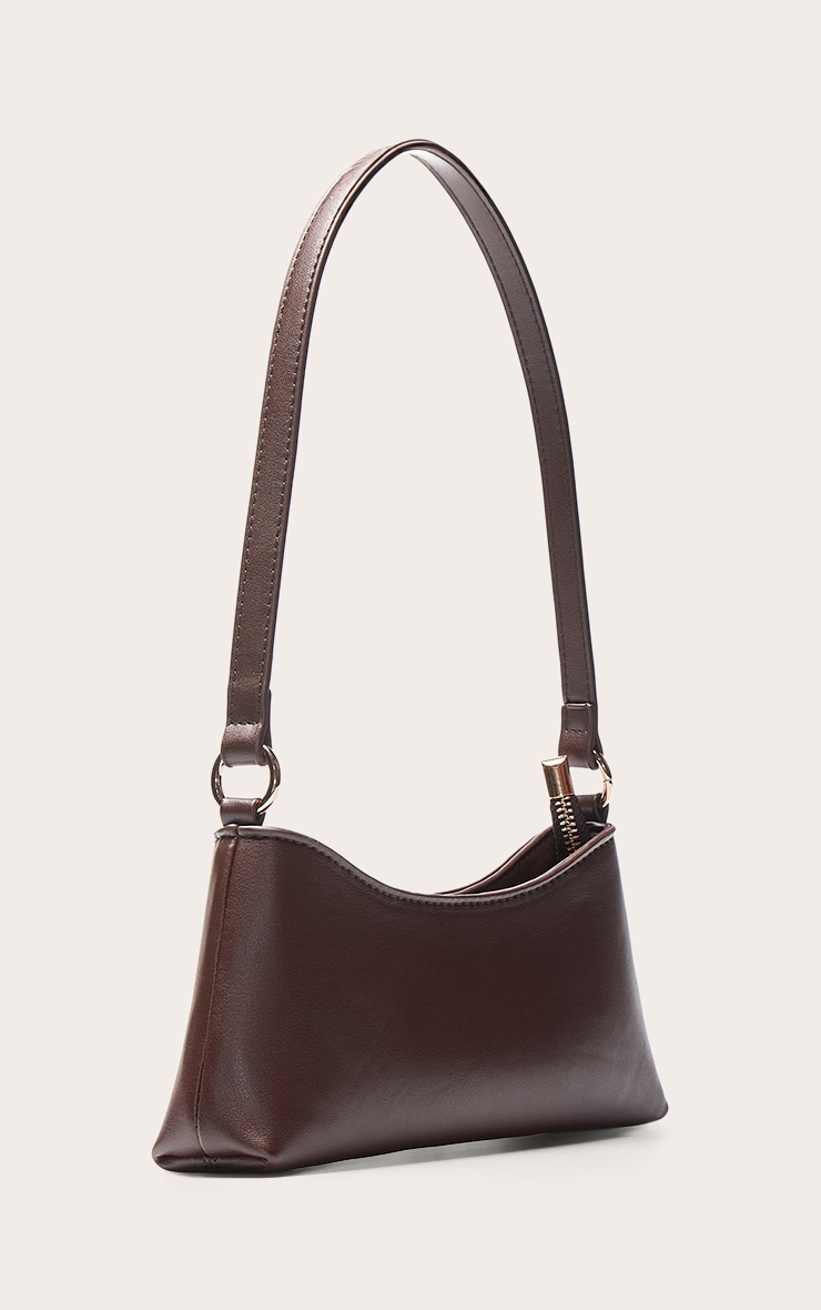 Chocolate PU Shoulder Bag image 3