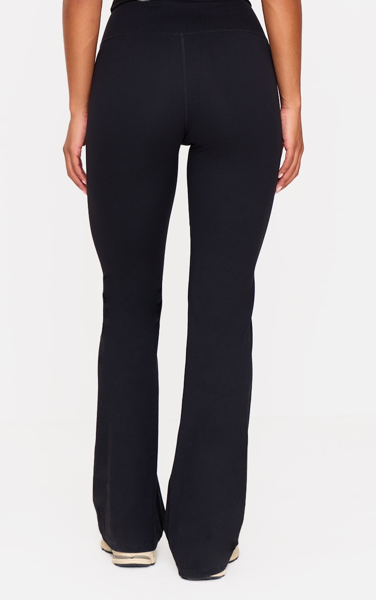 Black Sculpt Wrap Waist Yoga Pants image 2