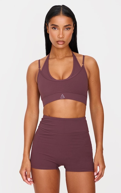 Dark Chocolate Double Layer Sports Bra