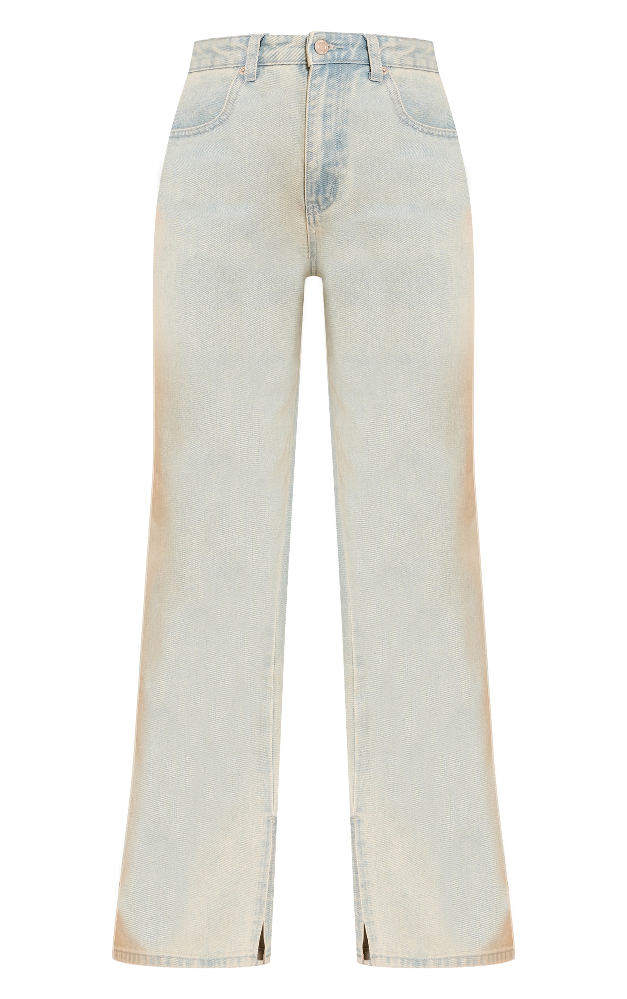 Jean boyfriend vintage délavé à taille haute et ourlets fendus image 5