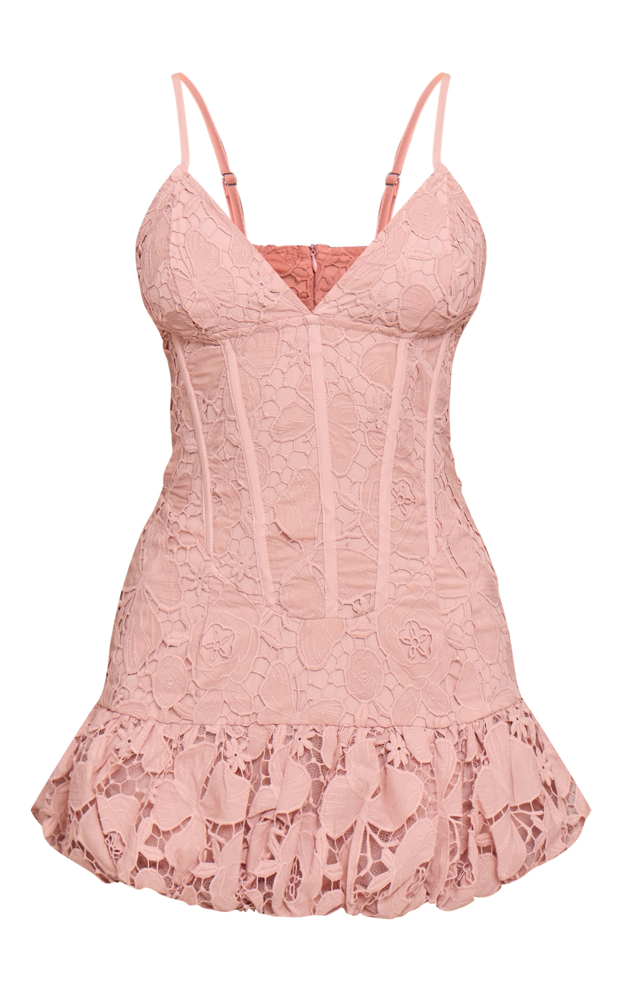 Robe rose fleurie à bonnets et ourlet très bouffant image 5
