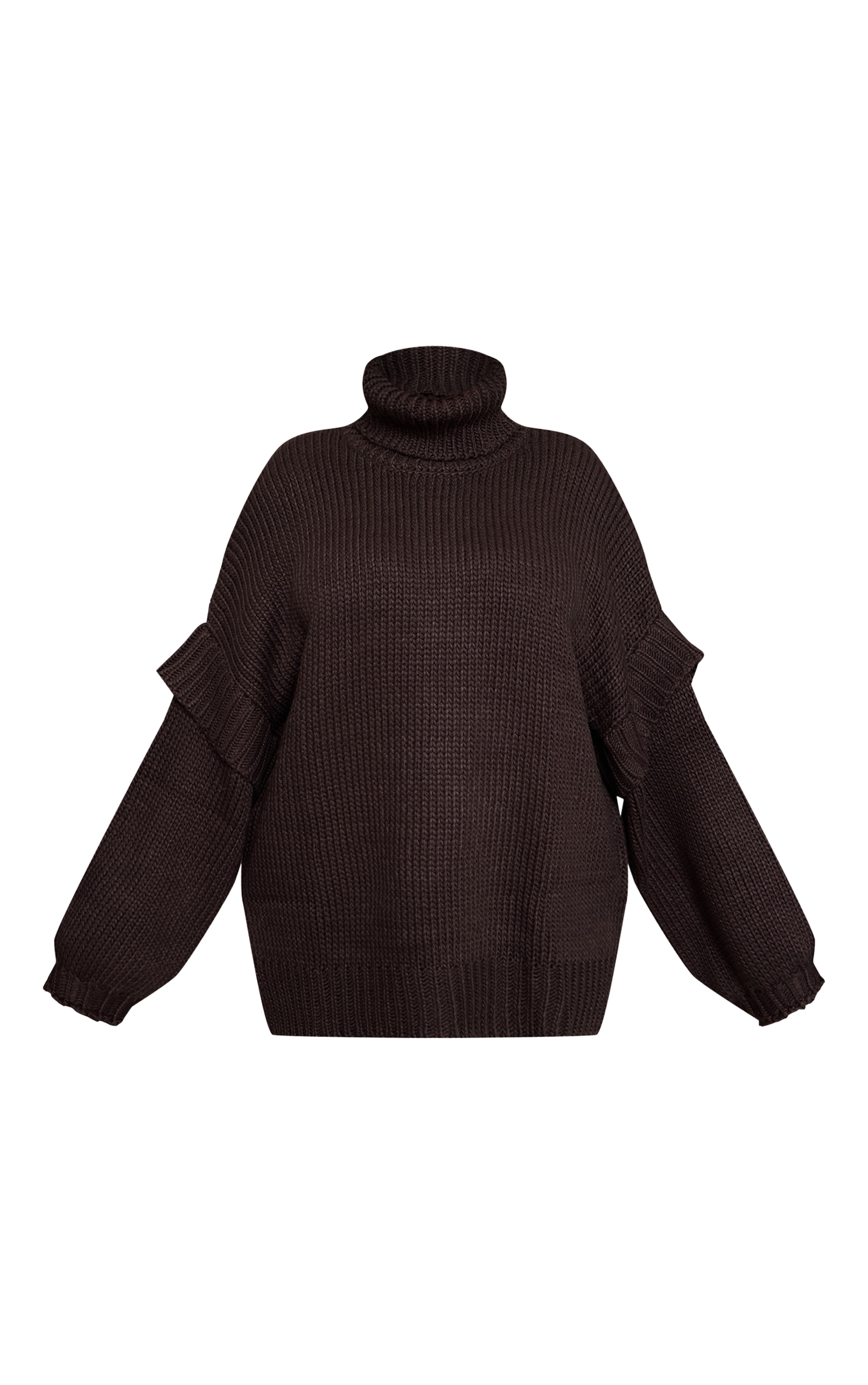 Plus Charcoal Grey Oversized Sleeve Detail Jumper Dress image 5