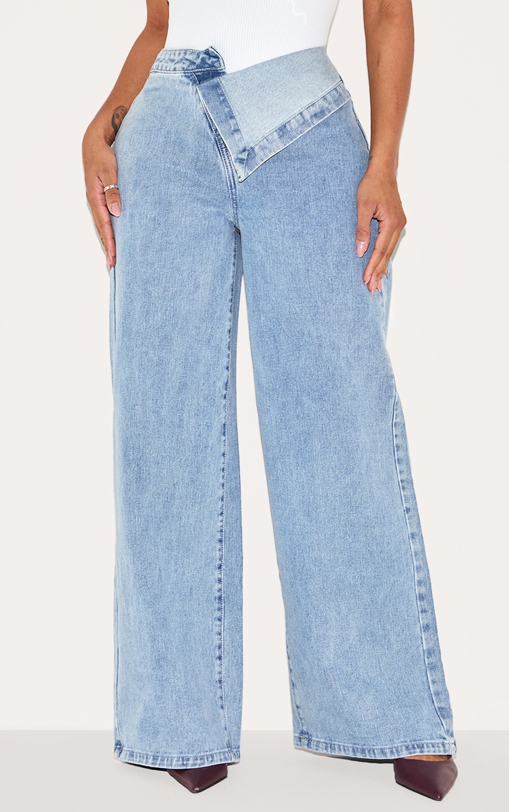 【BOK PLACE】Light blue washing long wide yes denim pants KINSLEY Wide Washing Denim Pants - Light blue – Lenina US