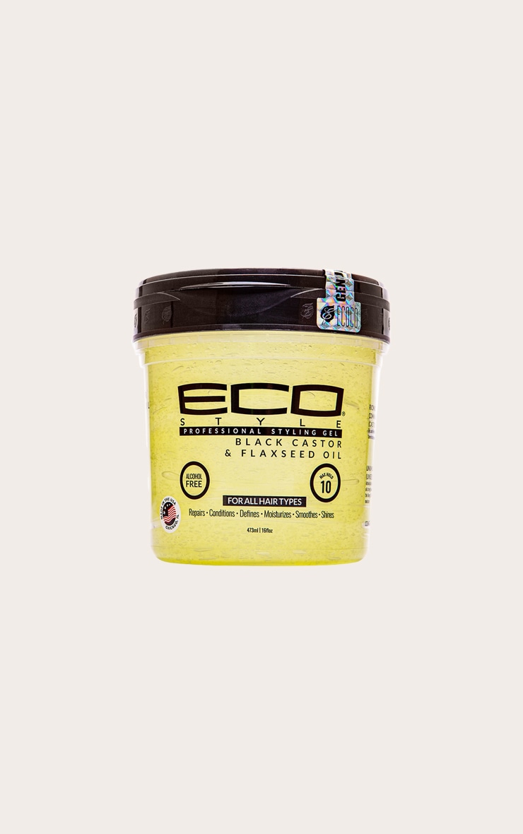 Eco Style Black Castor & Flax Seed Hair Oil 473ml image 2