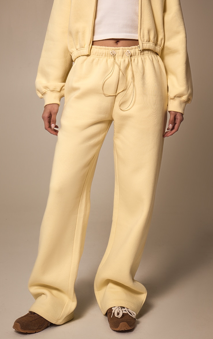 Butter Cream Drawcord Hem Oversized Sweatpants image 2