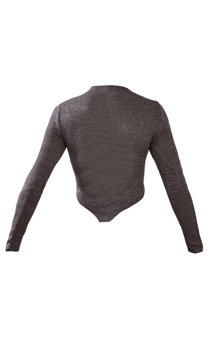 Charcoal Marl Brushed Bodysuit image 6