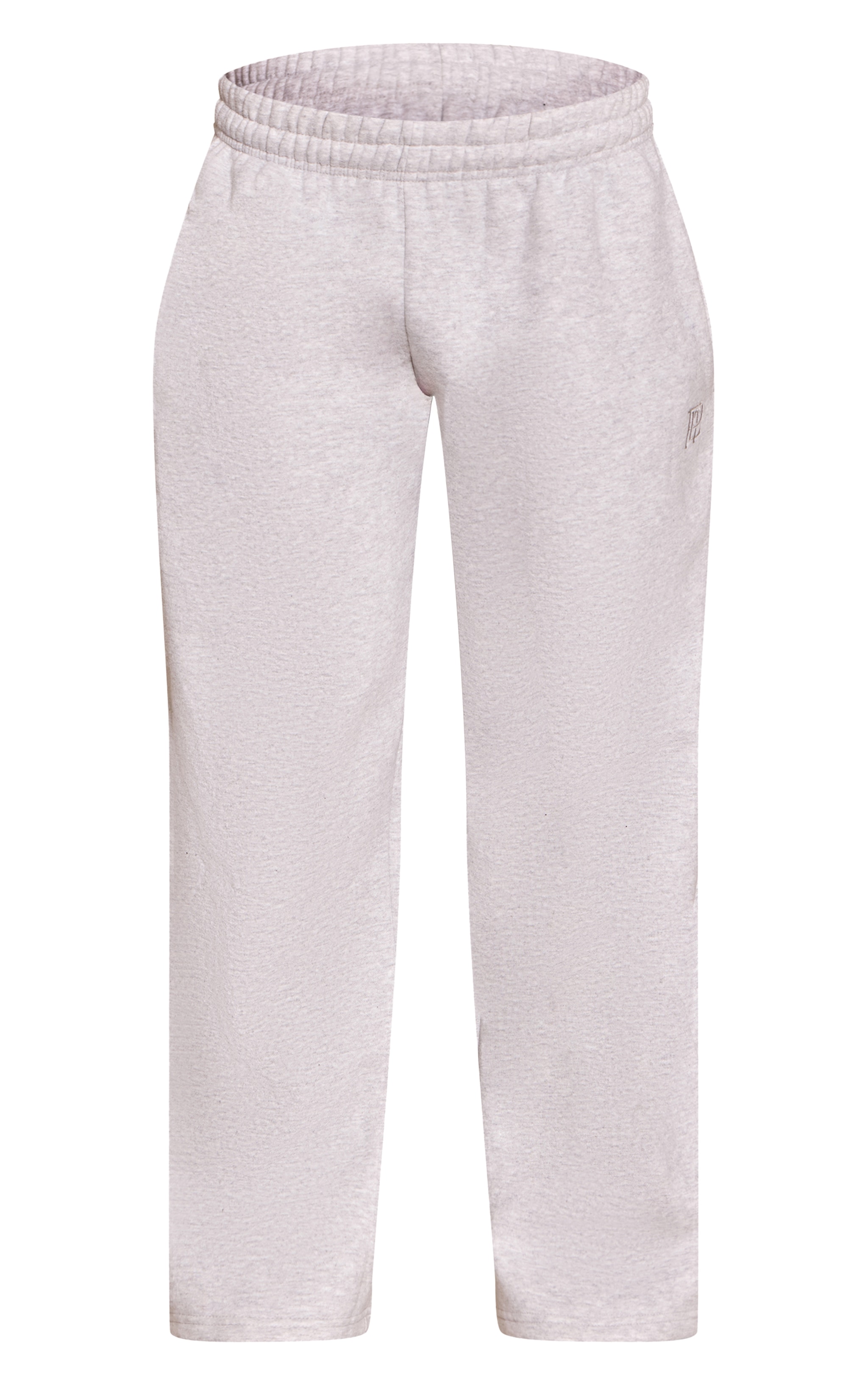Petite Ash Grey Prettylittlething Straight Leg Sweatpants image 5