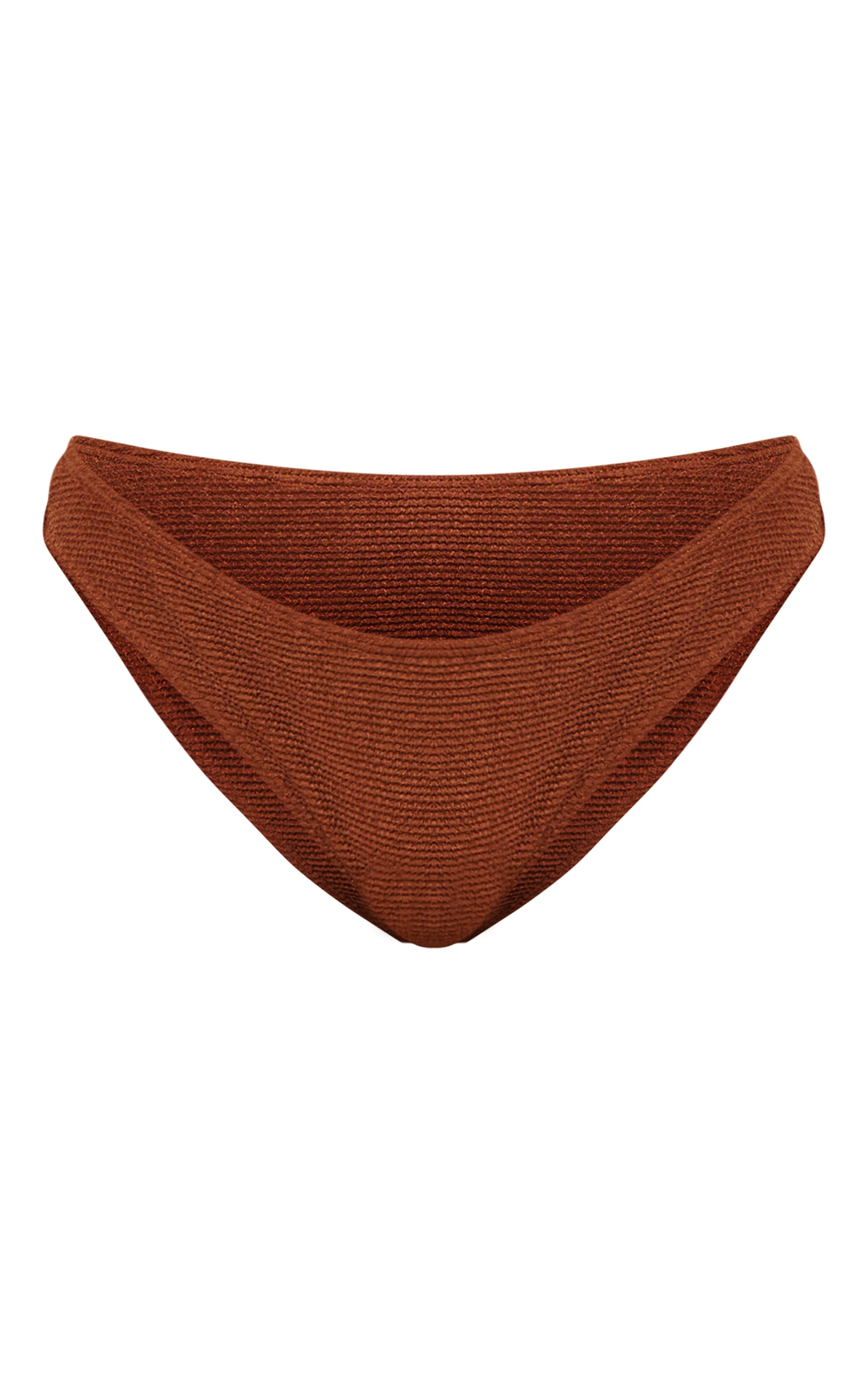 Chocolate Mini Crinkle Tanga Bikini Bottoms image 5