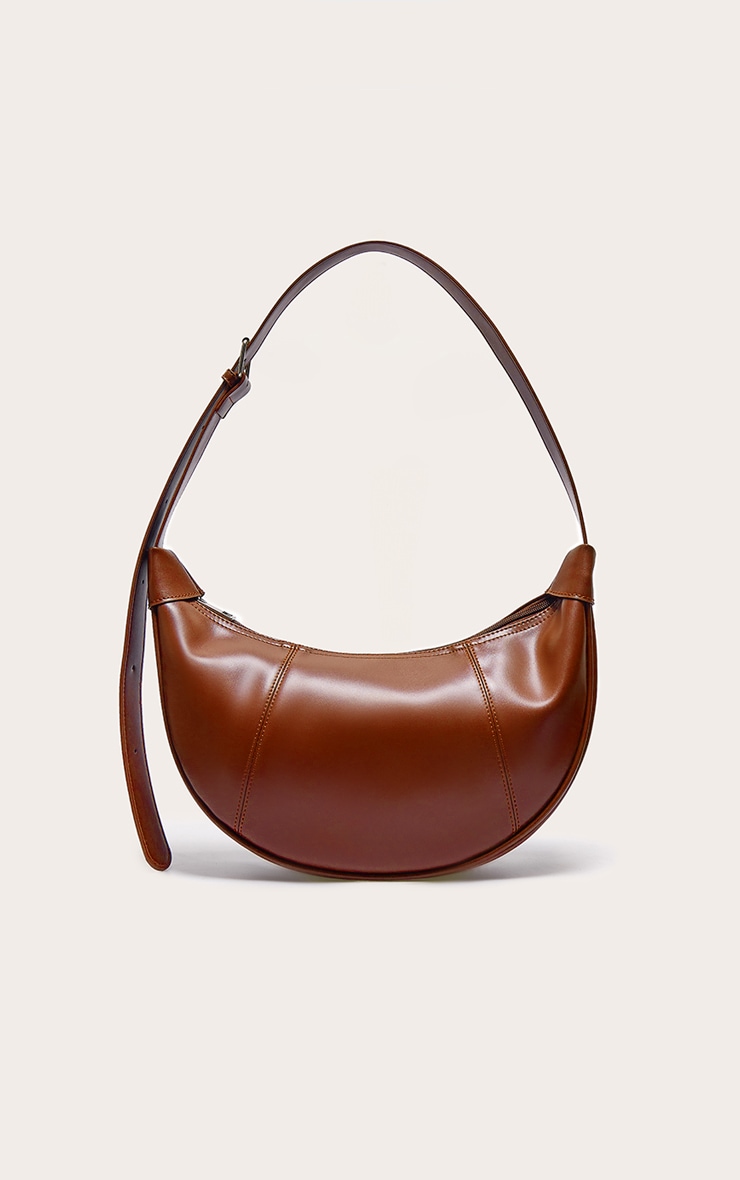 Brown Crescent Cross Body Bag image 1
