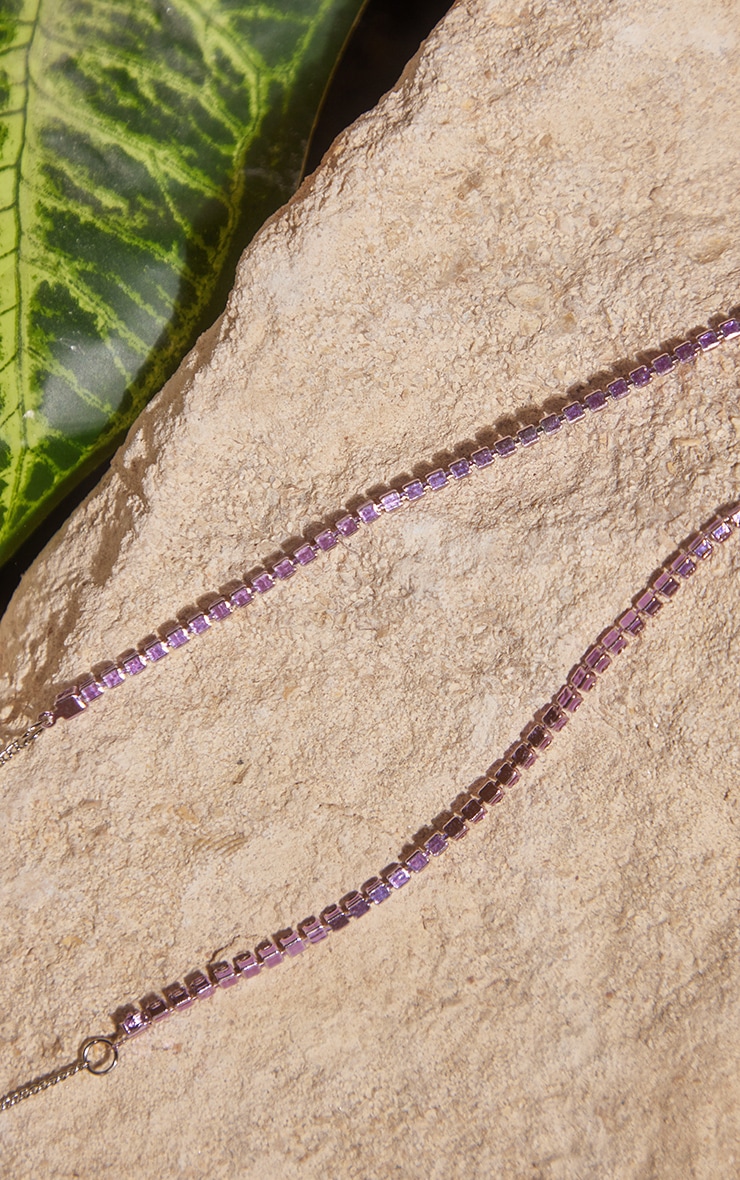 Lilac Diamante Belly Chain image 2