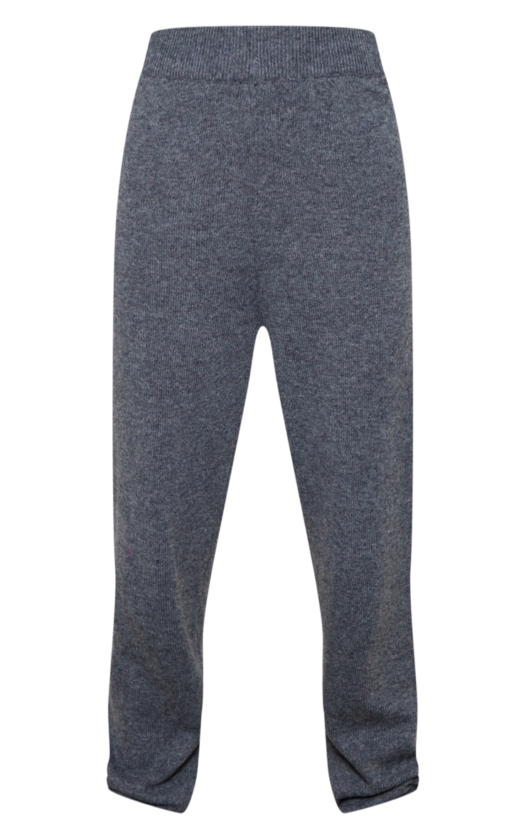 Tall Grey Oversized Knitted Joggers Tall PrettyLittleThing AUS