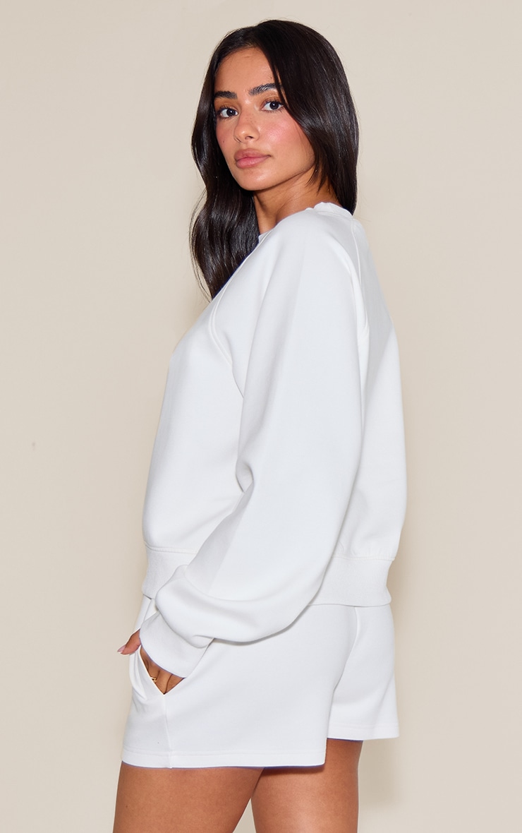 Petite Cream Crew Neck Sweatshirt image 2