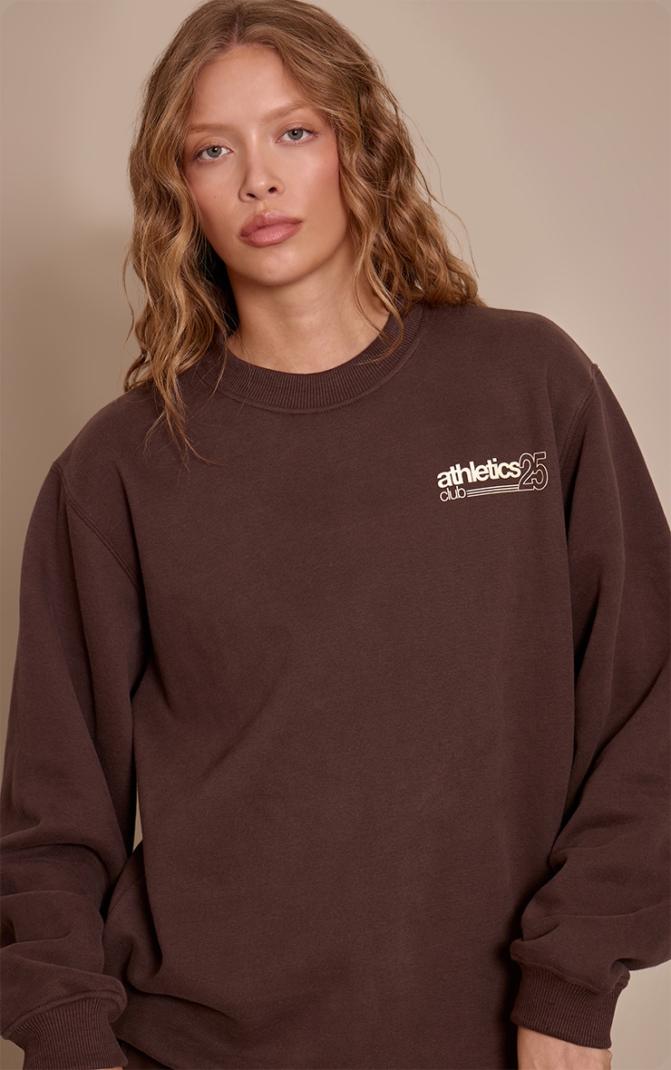 Chocolate Athletics 25 Cotton Fleece Oversized Crew Sweatshirt