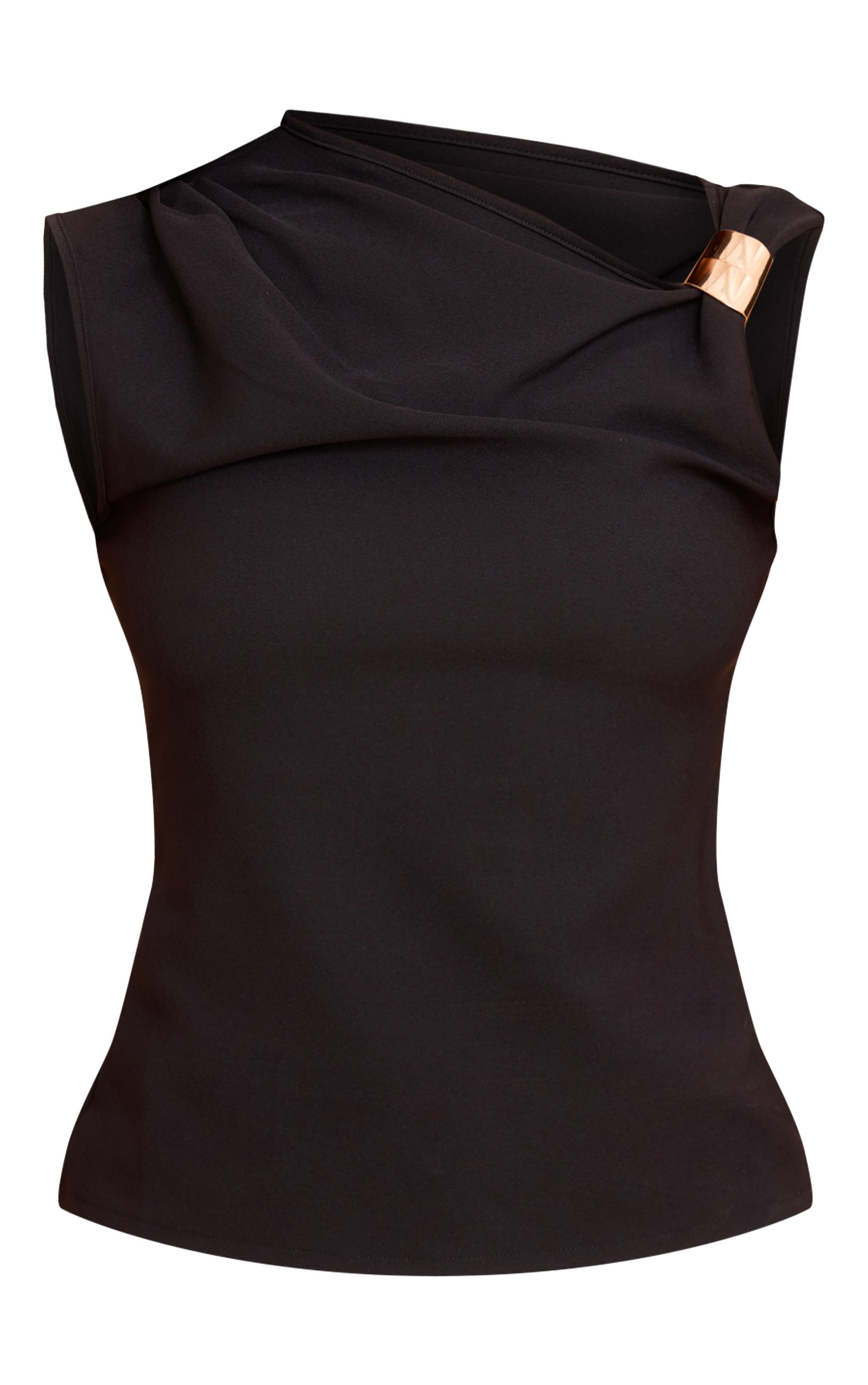 ansdotsloevner トップス　ブラック Shoulder Tops Black – Ans Dotsloevner