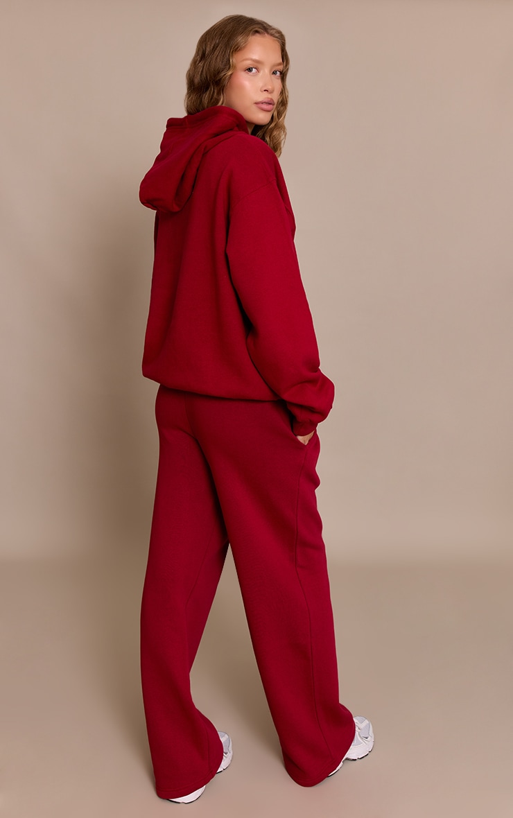 Red Logo Oversized Hoodie image 2