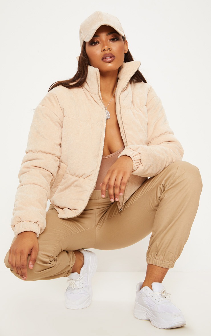 Tall Stone Cord Puffer Coat