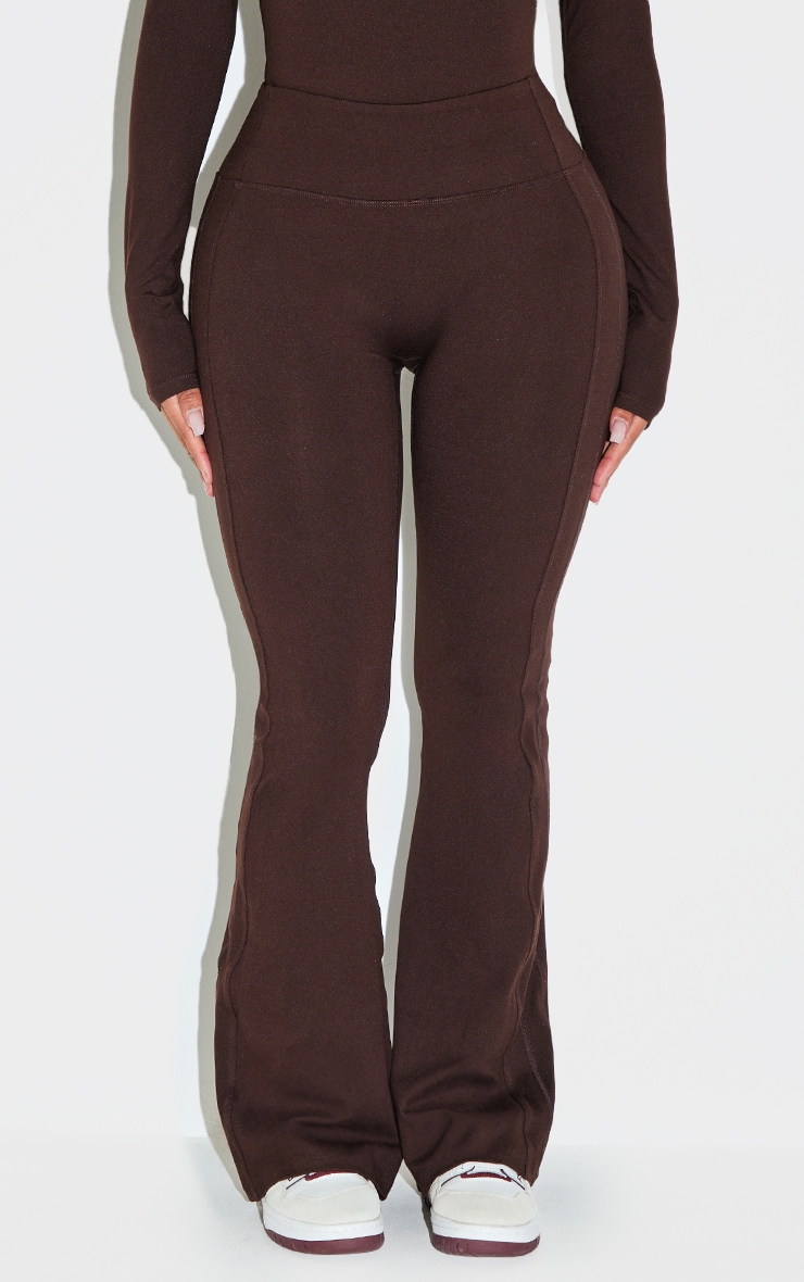 Shape Chocolate Sculpt Active High Waisted Seam Flared Pants image 2