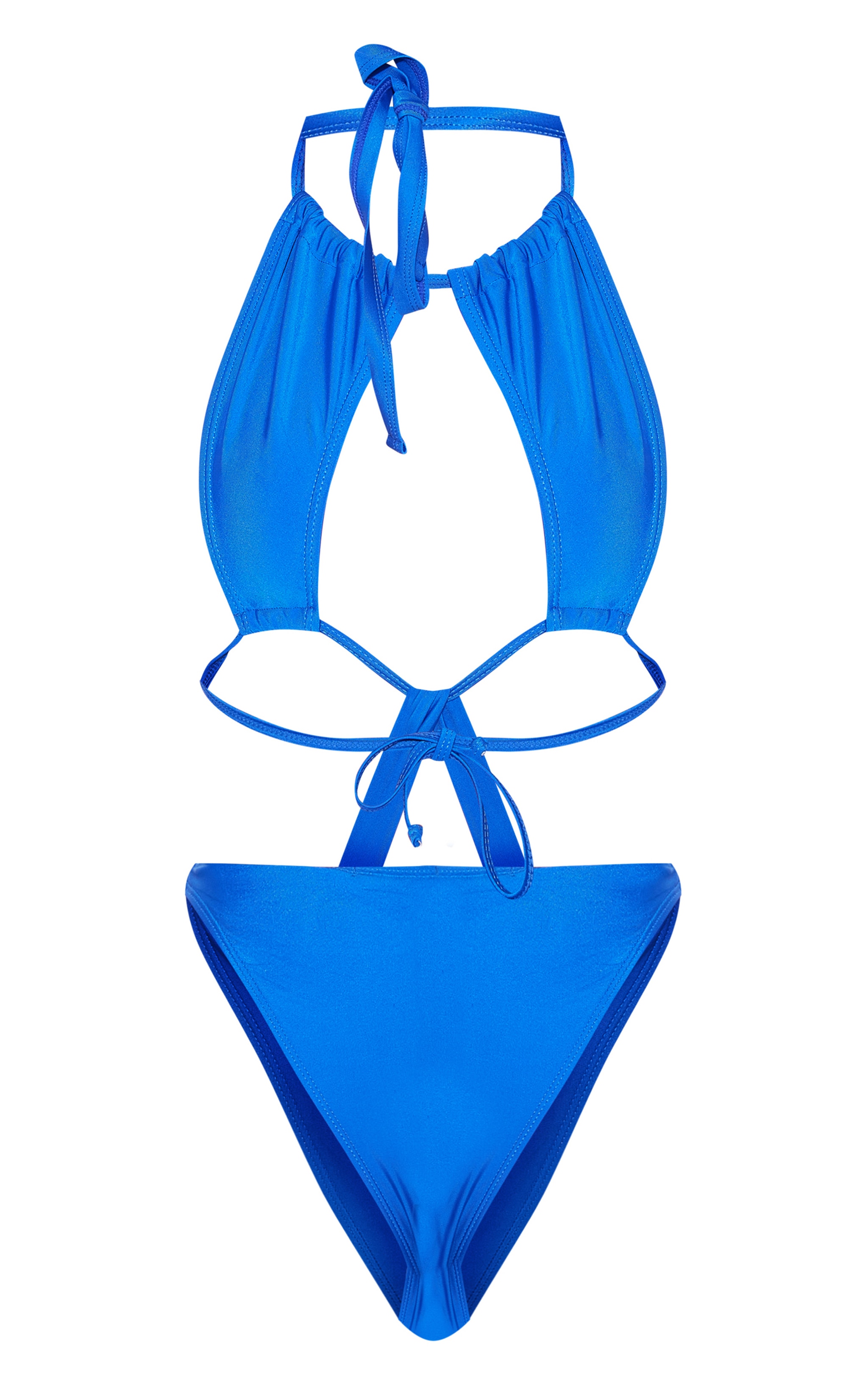 Cobalt Halter Neck Cut Out Swimsuit image 6