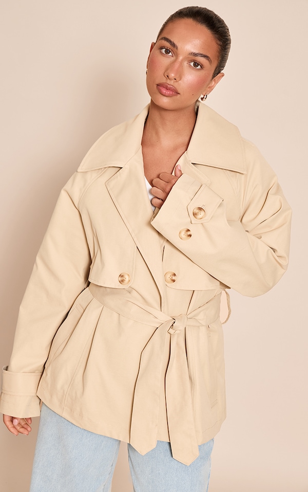 Stone Cropped Storm Flap Detail Trench